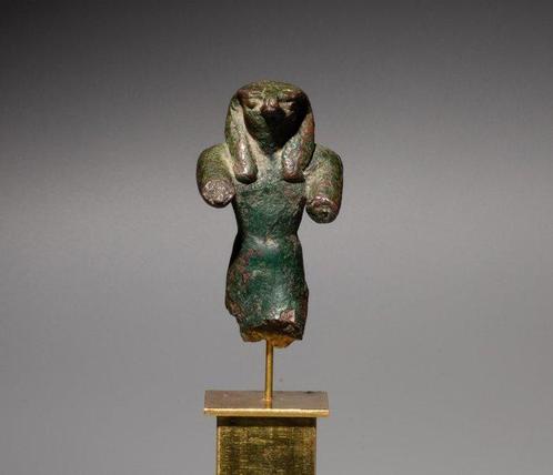 Égypte ancienne Bronze Horus Dieu en tant que figure de, Verzamelen, Mineralen en Fossielen