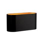 Spectrum - Wandlamp zwart goud ovaal G9, Verzenden, Nieuw, Metaal, Trendy verlichting