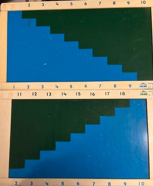 Montessori sommenbord 2-delig (zie afbeelding), Livres, Livres scolaires, Envoi