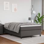 vidaXL Boxspring bed kunstleer grijs 120x200 cm, Verzenden, Nieuw