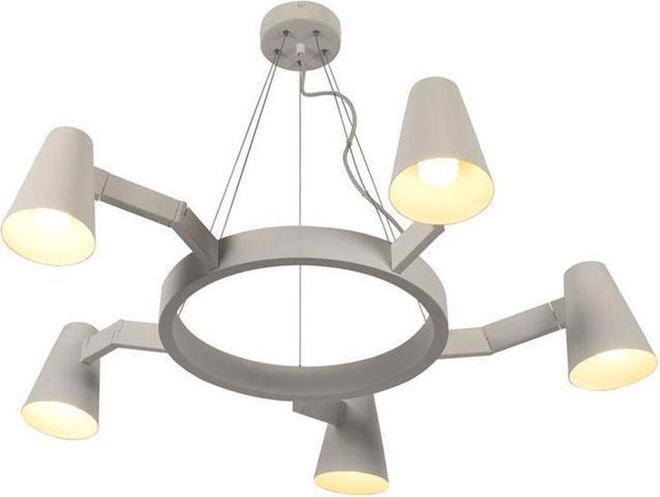 2dekans | its about RoMi Hanglamp Biarritz – Wit – Ø100 cm, Huis en Inrichting, Lampen | Hanglampen, Ophalen of Verzenden