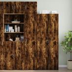 vidaXL Opbergkast smal 40x42,5x225 cm bewerkt hout gerookt, Huis en Inrichting, Kasten | Dressoirs, Verzenden, Nieuw