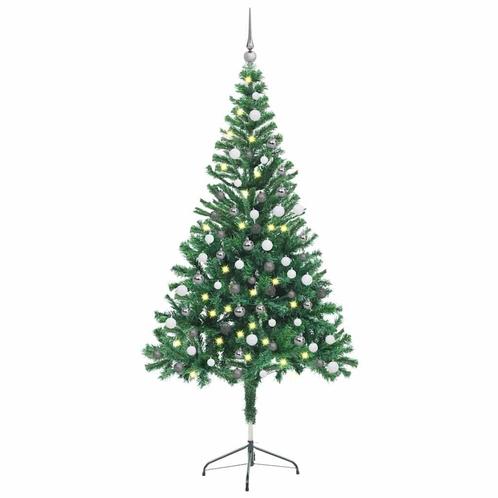 vidaXL Kunstkerstboom met verlichting en kerstballen 380, Diversen, Kerst, Nieuw, Verzenden