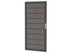 Veiling - Composiet tuindeur - grijs - 183x93 cm, Tuin en Terras, Nieuw