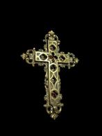 Reliekhouder - Gouden brons - 1800-1850 - Kruis reliquiarium