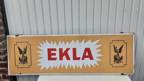 Ekla - Reclamebord - Emaille, Antiek en Kunst, Antiek | Wandborden en Tegels