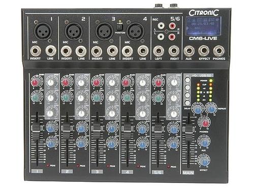 Citronic CM6-LIVE Stage Mixer, Musique & Instruments, Microphones