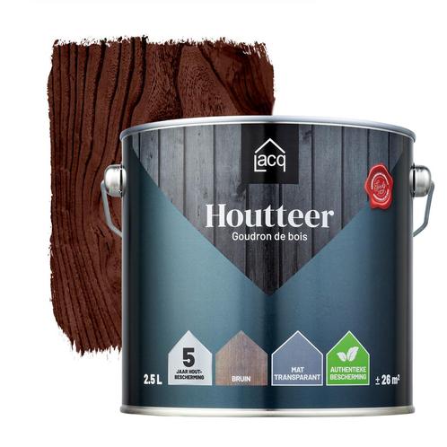 Lacq Houtteer Brown 2.5L, Doe-het-zelf en Bouw, Verf, Beits en Lak, Nieuw, Verzenden