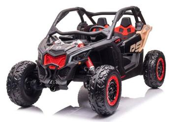 CAN-AM, 24V,  Maverick,  buggy zwart, 4WD, leder, Mp4 TV, RC