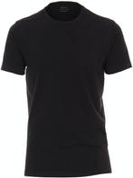 Venti Basis T-shirt Met Stretch Ronde hals Zwart 2-Pack, Kleding | Heren, Nieuw, Verzenden