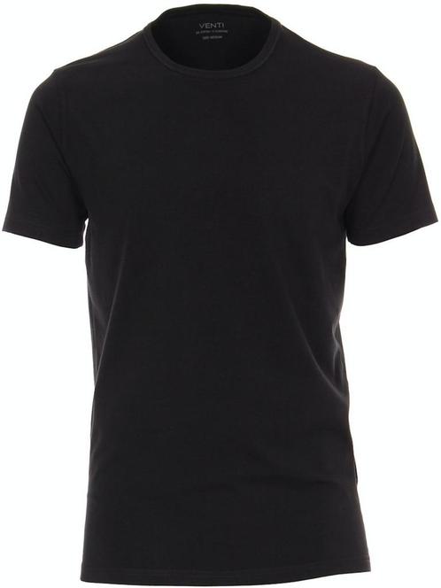 Venti Basis T-shirt Met Stretch Ronde hals Zwart 2-Pack, Vêtements | Hommes, T-shirts, Envoi