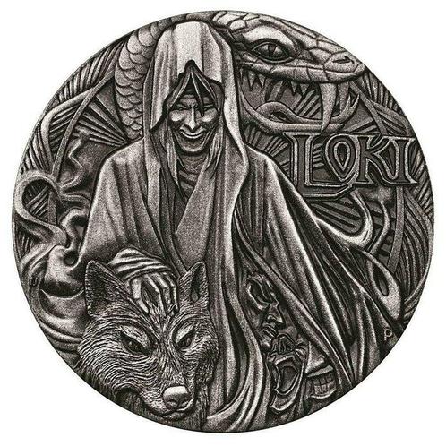 Tuvalu. 2 Dollars 2016 Norse Gods - Loki - High Relief Antik, Postzegels en Munten, Munten | Europa | Niet-Euromunten