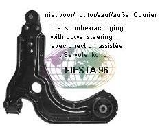 FORD FIESTA 4, 1995-1999 - DRAAGARM, compleet, met stuurb..., Autos : Pièces & Accessoires, Éclairage, Envoi