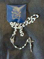 Rozenkrans - Pasta vitrea, zilvergeplateerd, Natale - 2025 -, Antiek en Kunst