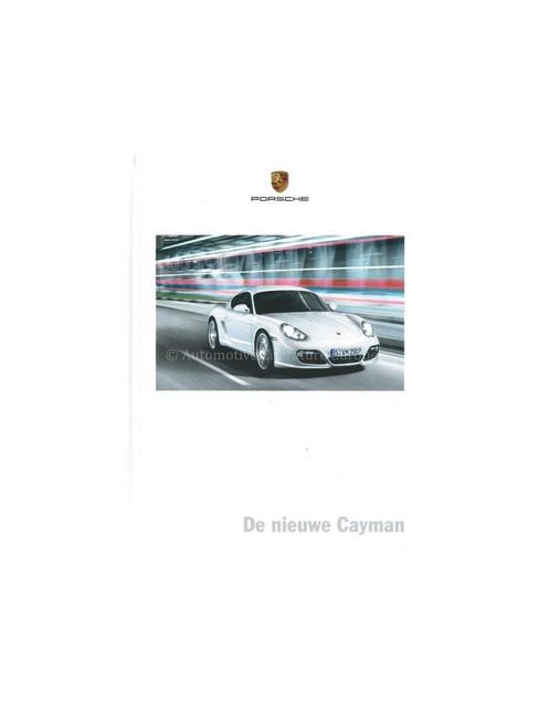 2009 PORSCHE CAYMAN S HARDCOVER BROCHURE NEDERLANDS, Livres, Autos | Brochures & Magazines, Enlèvement ou Envoi