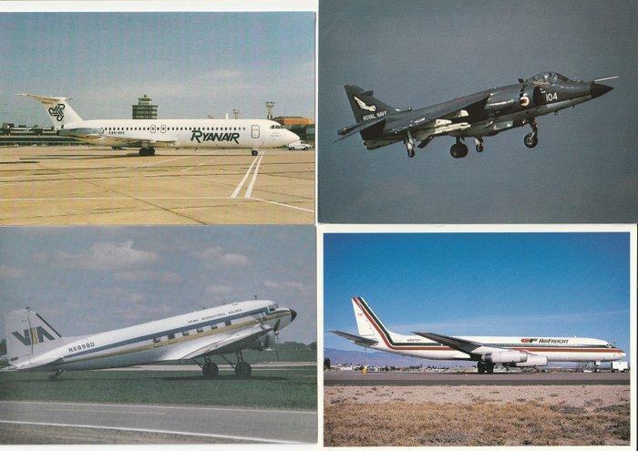 Luchtvaart - Vliegtuig - Ansichtkaart (100) - 1970-2000, Collections, Cartes postales | Étranger
