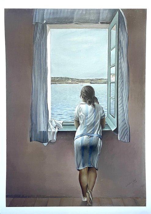 Salvador Dalí (after) - Figura en una finestra - Licensed, Antiek en Kunst, Kunst | Tekeningen en Fotografie