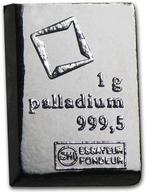 1 gramme - Palladium .999 - Valcambi, Switzerland (Sans Prix