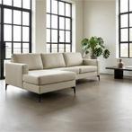 Leren hoekbank Match - 2.5-zits arm rechts + Longchair arm, 250 tot 300 cm, Bohemian, Industrieel, Modern, Scandinavisch, Nieuw