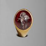 Oud-Grieks Goud, Granaat Ring met de God Eros gegraveerd in, Verzamelen