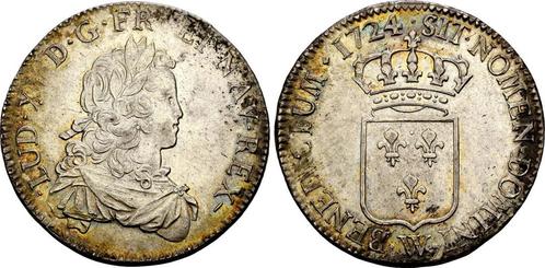 Ecu Lille 1724 Frankreich Koenigreich: Ludwig Xv, 1715-1774:, Postzegels en Munten, Munten | Europa | Niet-Euromunten, België