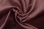 15 meter satijn stof - Donker oud roze - 100% polyester, Verzenden, 120 cm of meer, Roze, Satijn of Zijde