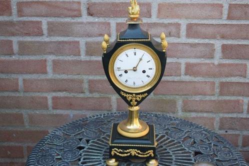 Slingerklok Napoleon III - Gepatineerd brons - 1800-1850 -, Antiek en Kunst, Antiek | Klokken