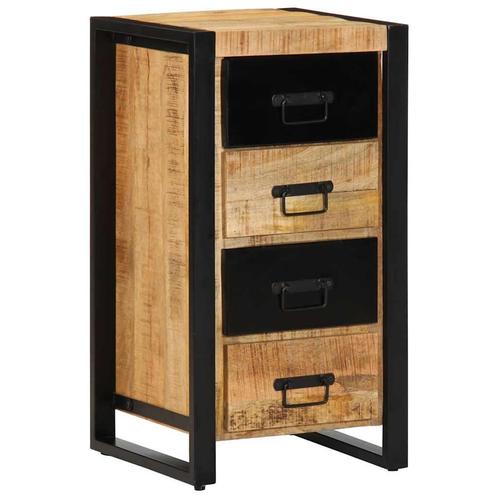 vidaXL Ladekast 40x40x75 cm massief ruw mangohout, Huis en Inrichting, Kasten | Dressoirs, Nieuw, Verzenden