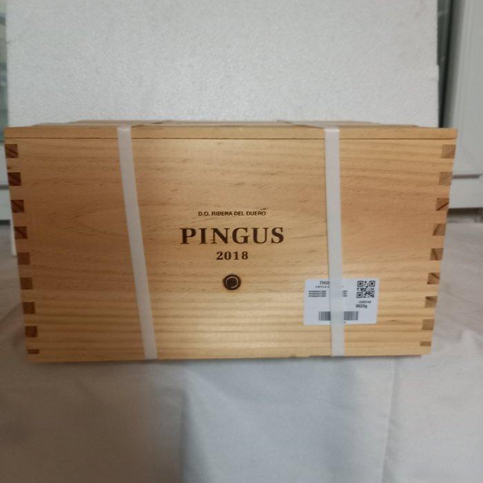 2018 Dominio de Pingus, Pingus - Ribera del Duero - 6, Verzamelen, Wijnen