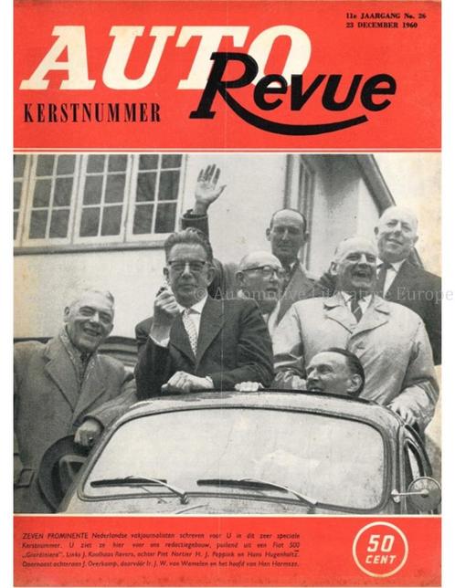 1960 AUTO REVUE MAGAZINE 26 NEDERLANDS, Boeken, Auto's | Folders en Tijdschriften