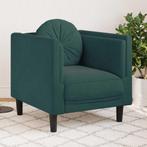 vidaXL Fauteuil met kussen fluweel donkergroen, Verzenden, Nieuw