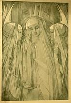 Jan Toorop (1858-1928) - Madonna met engelen, Antiquités & Art