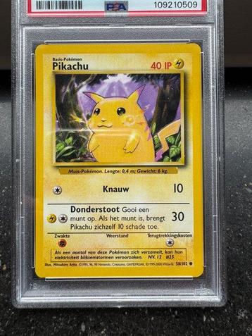 Pokémon - 1 Graded card - Pikachu 58 - PSA 10 - Various sets beschikbaar voor biedingen