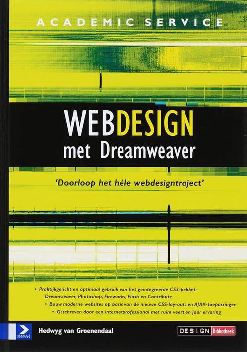 Webdesign met Dreamweaver 9 9789012117784 H. van Groenendaal, Boeken, Informatica en Computer, Gelezen, Verzenden