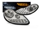 Koplamp units LED DRL geschikt voor Porsche Boxster Chrome, Auto-onderdelen, Verlichting, Verzenden, Nieuw, Porsche