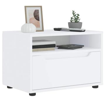vidaXL Tv-meubel VISNES 60x40x38 cm bewerkt hout wit, Huis en Inrichting, Kasten |Televisiemeubels, Verzenden, Nieuw