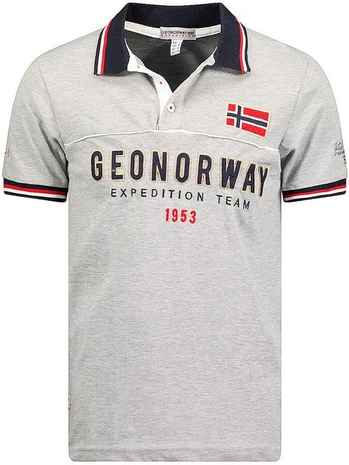Polo Shirt Heren Grijs Geographical Norway Expedition Kerato, Kleding | Heren, T-shirts, Verzenden
