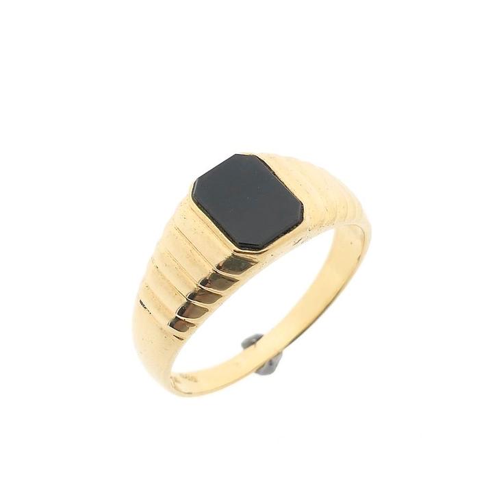 Gouden zegelring met onyx | Heren (herenring, gouden ring), Handtassen en Accessoires, Ringen, Heer, Met edelsteen, Overige kleuren