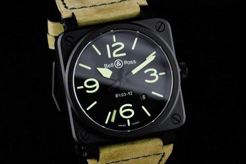Bell & Ross - Automatic Black Dial - BR03-92 - Homme -, Handtassen en Accessoires, Horloges | Heren