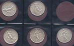 Frankrijk. 5 Francs 1960 à 1964 Semeuse (lot de 5 monnaies