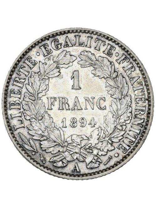 Frankrijk. 1 Franc 1894-A Cérès (Zonder Minimumprijs), Postzegels en Munten, Munten | Europa | Euromunten