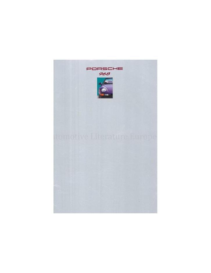 1993 PORSCHE 968 BROCHURE SPAANS, Boeken, Auto's | Folders en Tijdschriften