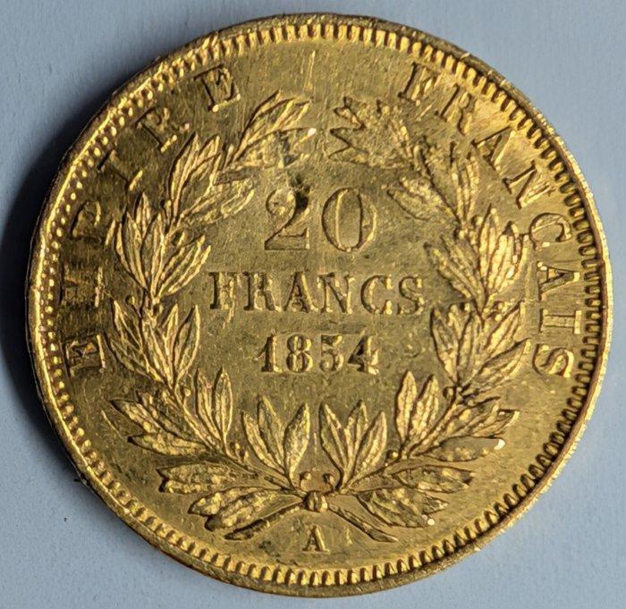Frankrijk. Napoleon III (Emperor). 20 Francs 1854, Postzegels en Munten, Munten | Europa | Niet-Euromunten