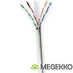 Nedis CCBG8520GY100S netwerkkabel Grijs 100 m Cat6 U/UTP, Verzenden, Nieuw