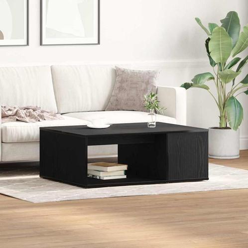 vidaXL Salontafel Zwart Eiken 90x67x33 cm Bewerkt Hout, Huis en Inrichting, Tafels | Salontafels, Nieuw, Verzenden