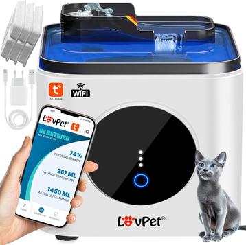 LOVPET® Kattenfontein -Drinkfontein voor katten - 3,5L - Wit beschikbaar voor biedingen