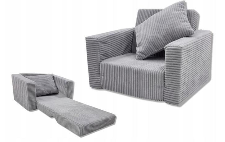 Kinderfauteuil - slaapbankje - 51x40x41cm - ribstof - lic..., Kinderen en Baby's, Kinderkamer | Tafels en Stoelen, Nieuw, Ophalen of Verzenden