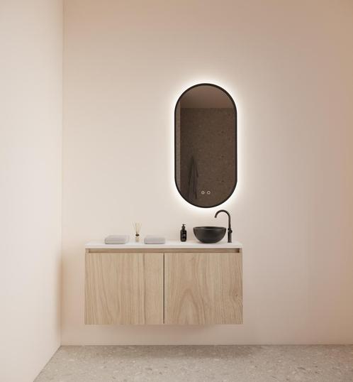 Fonteinmeubel BWS Meadow 100x50 cm Kastanje Eiken Incl., Doe-het-zelf en Bouw, Sanitair, Bad, Nieuw, Ophalen of Verzenden