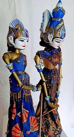 2 Wayang Golèk - Indonesië  (Zonder Minimumprijs)