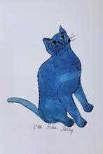 Andy Warhol - “One Blue Pussy, c.1954”. Copyright: Andy